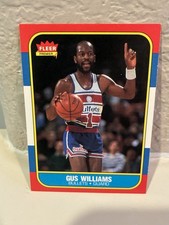 1986-87 Fleer Basketball #124 Gus Williams Washington Bullets NRMT D