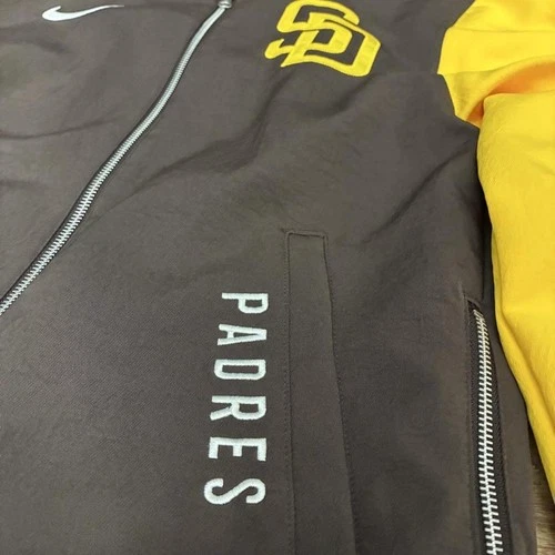 Nike San Diego Padres 2026 MLB Dugout Bomber Jacket XS image 2