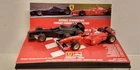 2 CAR SET MINICHAMPS 1:43 FERRARI F300 TEST CAR RACE CAR SCHUMACHER COLLECTION
