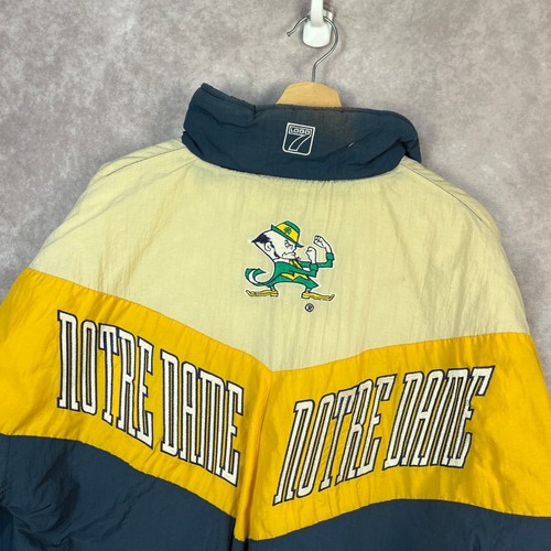 Vintage 90s Notre Dame Fighting Irish LOGO 7 Jacket Mens Medium - Picture 5 of 7