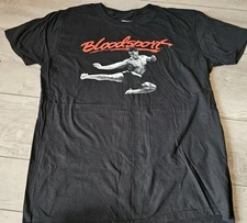 Bloodsport Movie T Shirt Black Jean Claude Van Damme Martial Arts Action T6