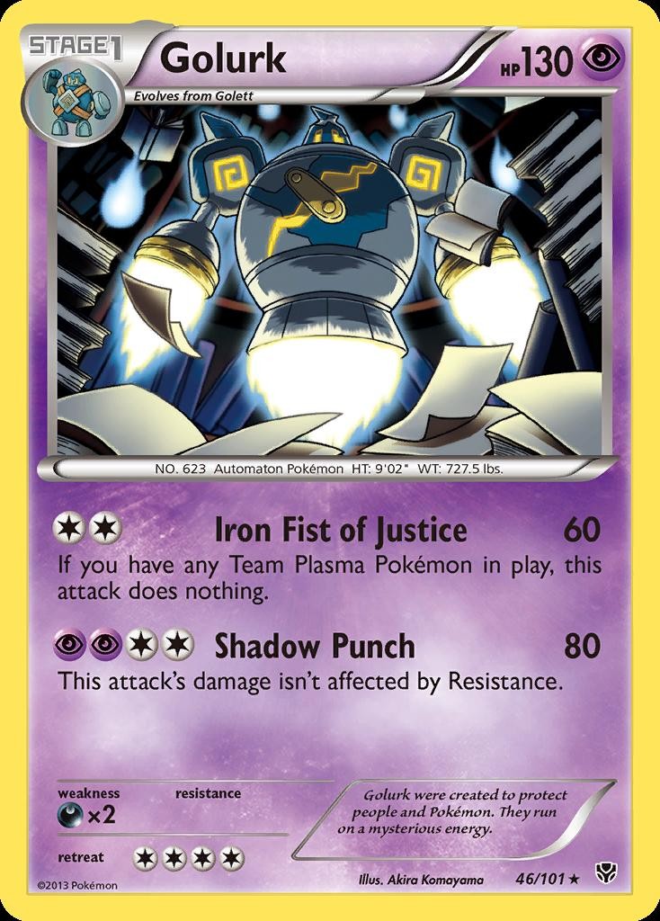 Pokemon Golurk (46/115) Plasma Blast LP HOLO