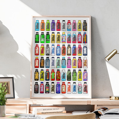 Prime Trinkflasche Poster Druck A5 A4 A3 kostenloser Versand UK