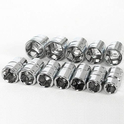1/2" Drive 6 Point Shallow & Deep Metric Socket 8mm-32mm Standard Sockets Cr-v - Picture 5 of 47