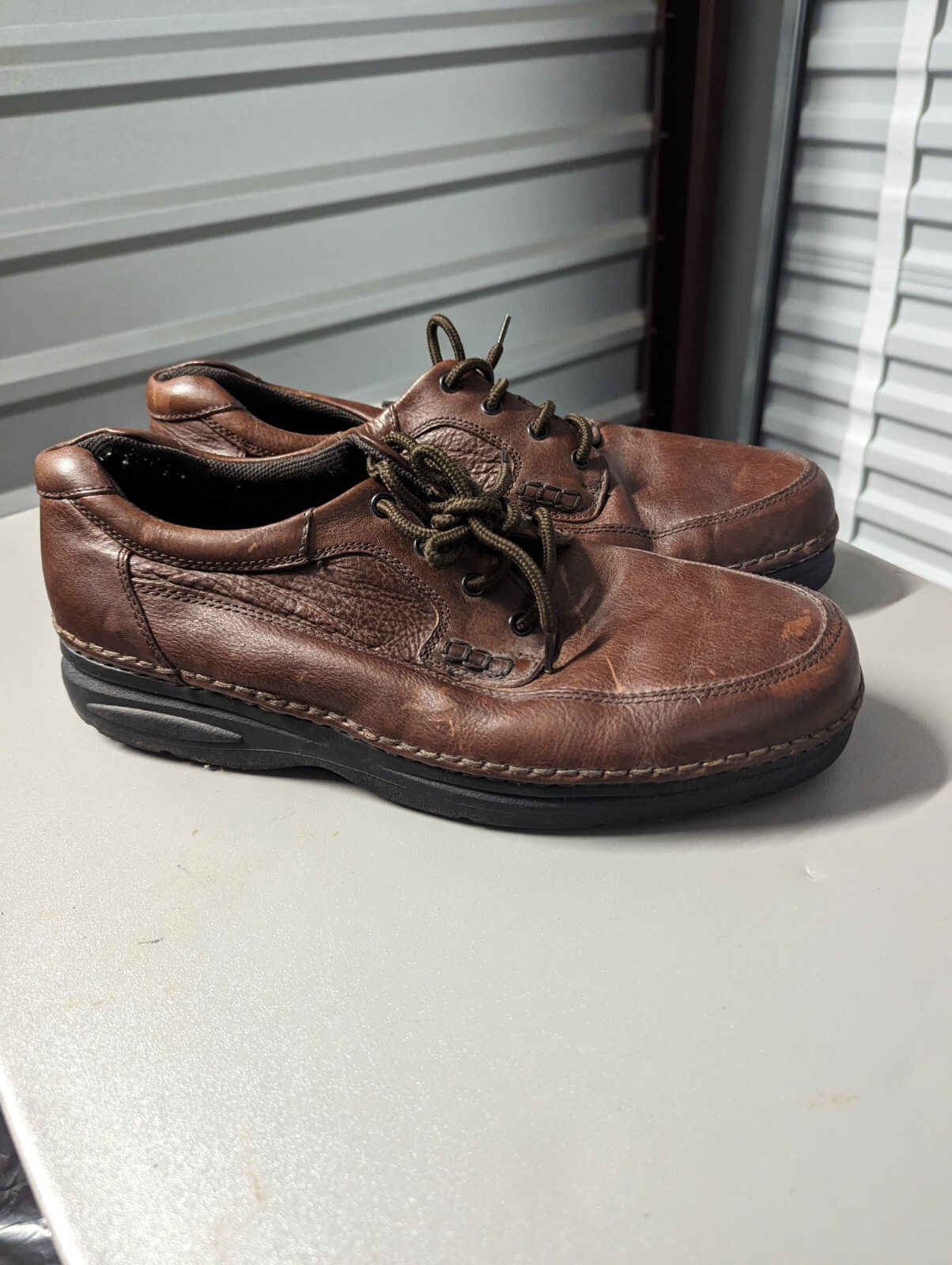 SAOLA Scarpe stringate da uomo Oxford Nunn Bush taglia 15M marroni.