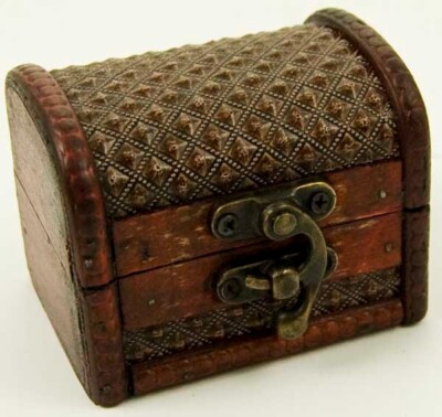 Holzkiste Karte kolonial rustikaler Stil Kofferraum Schatztruhe Vintage Aufbewahrungsbox