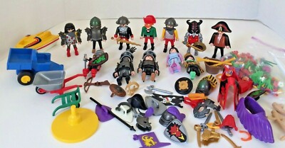 Playmobil 12 People Figures Parts Lot Pirates Indians