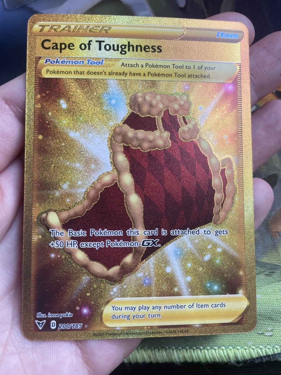 Pokémon TCG Cape of Toughness Vivid Voltage 200/185 Gold Secret