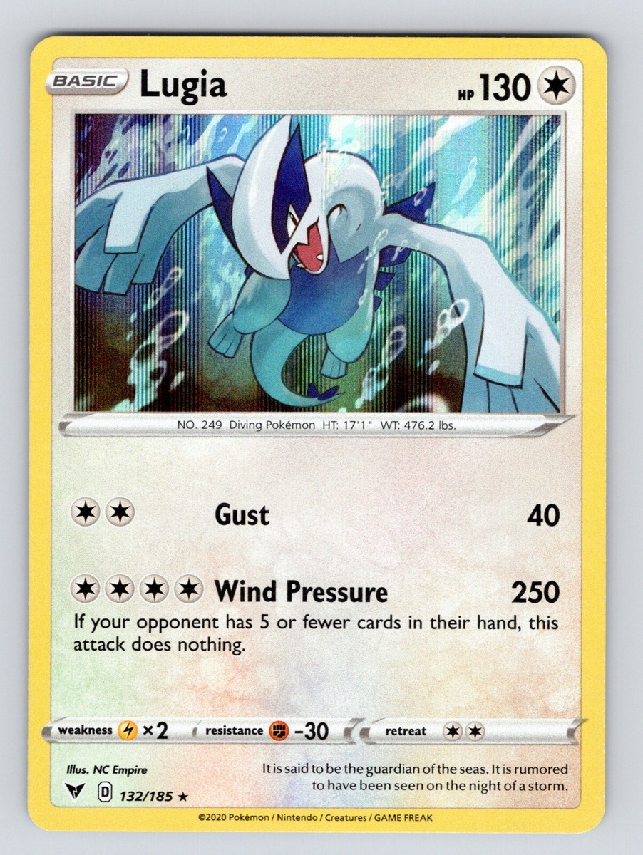 pokemon tcg vivid voltage card list price Pokémon TCG Lugia Vivid Voltage 132/185 Holo Holo Rare