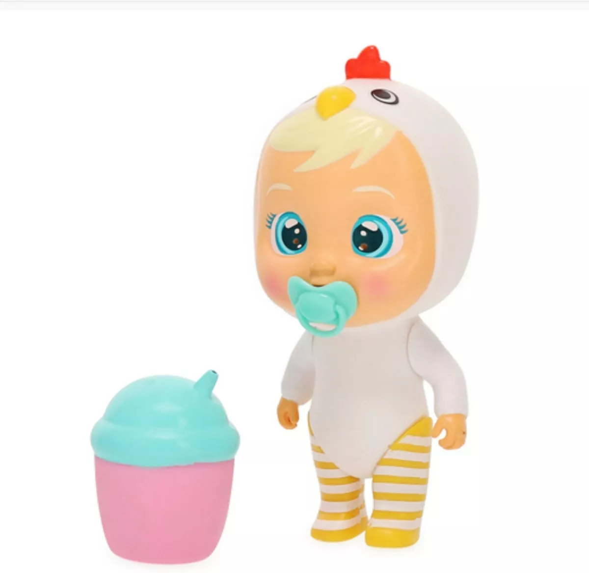 CRY BABIES Magic Tears CHICKEN Doll White Standing 6