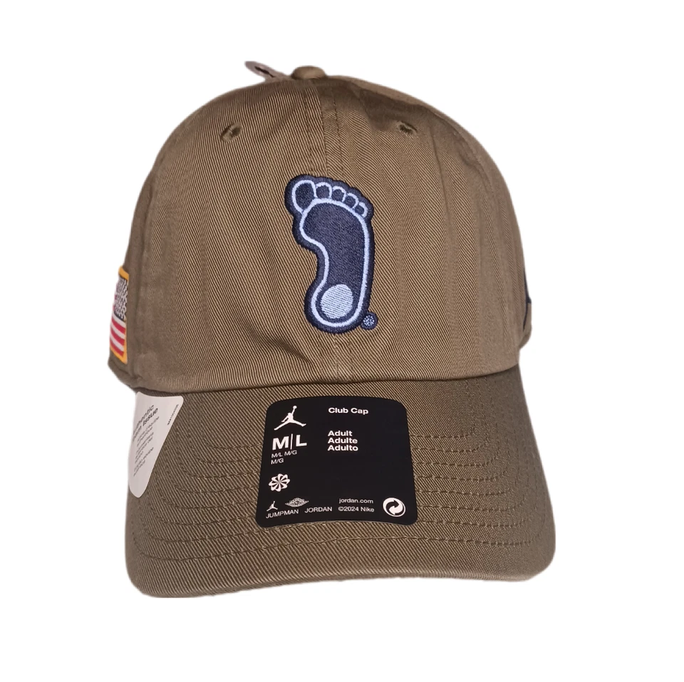 Boné Nike Air Jordan Carolina do Norte salto alcatrão verde militar M/L ajustável - Imagem 3 de 4