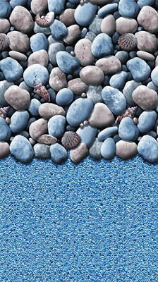 15'x30' Oval Pebbles Above Ground Overlap Swimming Pool Liner   1-DAY SHIP