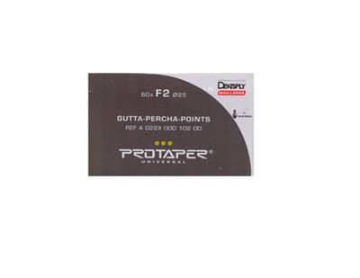 10 X Dentsply Protaper Universal Gutta-Prcha Points 60 points F2( 10 Packs )