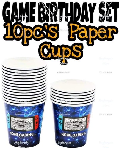 VIDEO GAME Birthday Party Tableware Set Gaming Supplies Children Games Theme - Picture 7 of 19