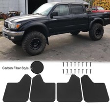 For Toyota Tacoma 2005-2025 4x Wide Rally Mud Flap Splash Guard Mudguards Carbon