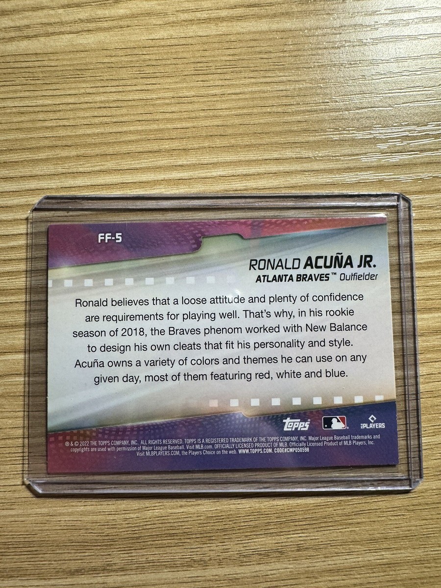 2022 Topps Series 1 - Flashiest Feet #FF-5 Atlanta Braves | eBay