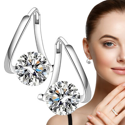 2 Paar Frauen Lymphvity Magnettherapie Germanium Ohrringe Lymphdrainage