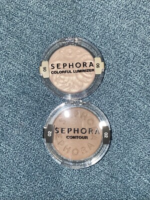 Sephora Colorful Luminizer, Authentic Shade 06 Quartz, Countour 02 Light To Med