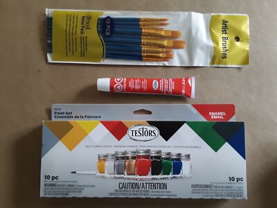 MODELERS KIT - Enamel Paint + Brushes + Glue + Nippers-  TESTORS 9146xt +++