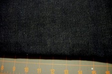 heavy wt cotton denim fabric dk navy 4 yds x 46"