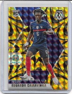 Carte Panini Mosaic Euro 2020 Eduardo Camavinga Réactif Or RC #111 - Near Mint