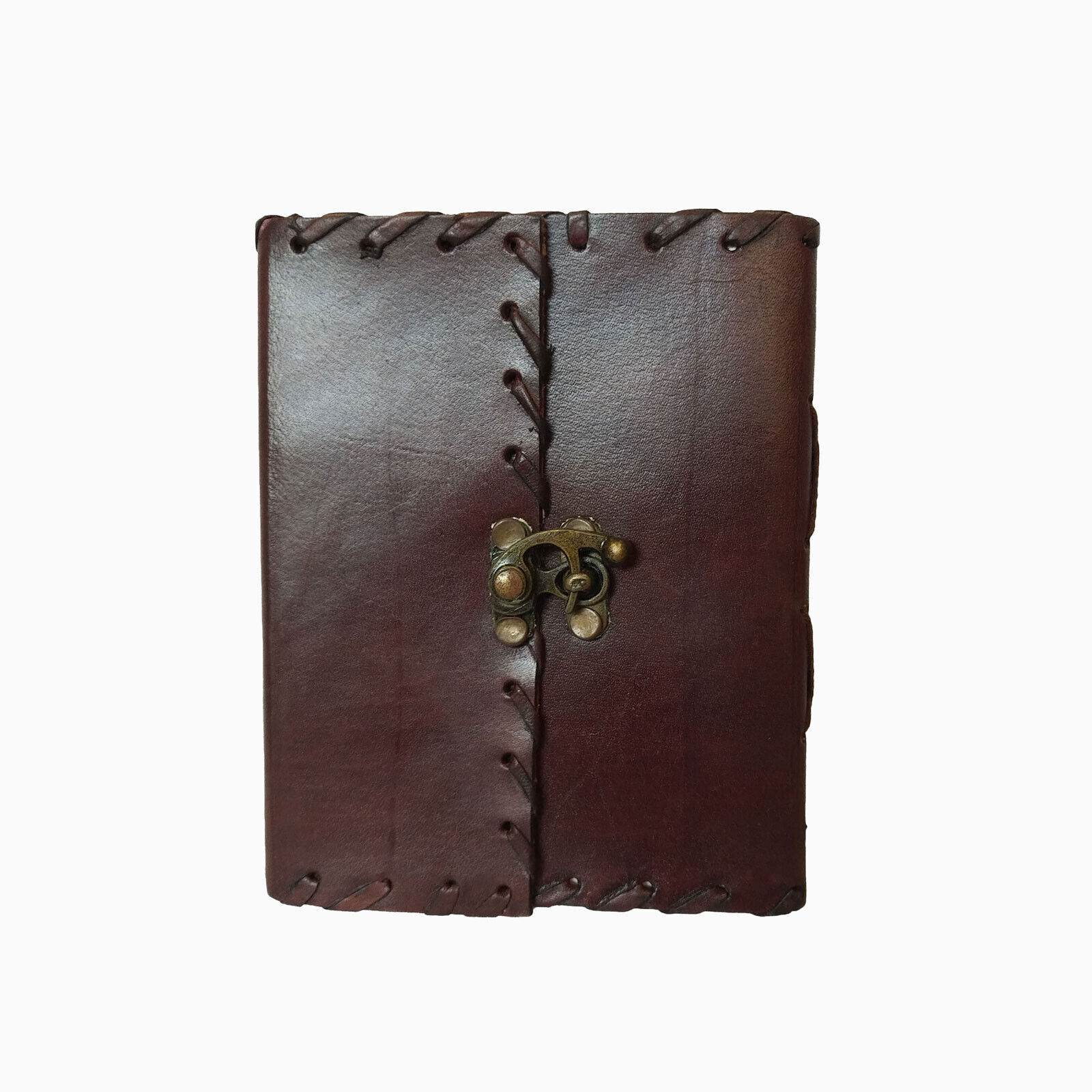 Handcrafted Vintage Brown Leather Wrap Around Writing Notebook Diary
