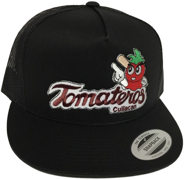 TOMATEROS DE CULIACAN MEXICO HAT COLOR BLACK MESH TRUCKE SNAP BACK FLAT