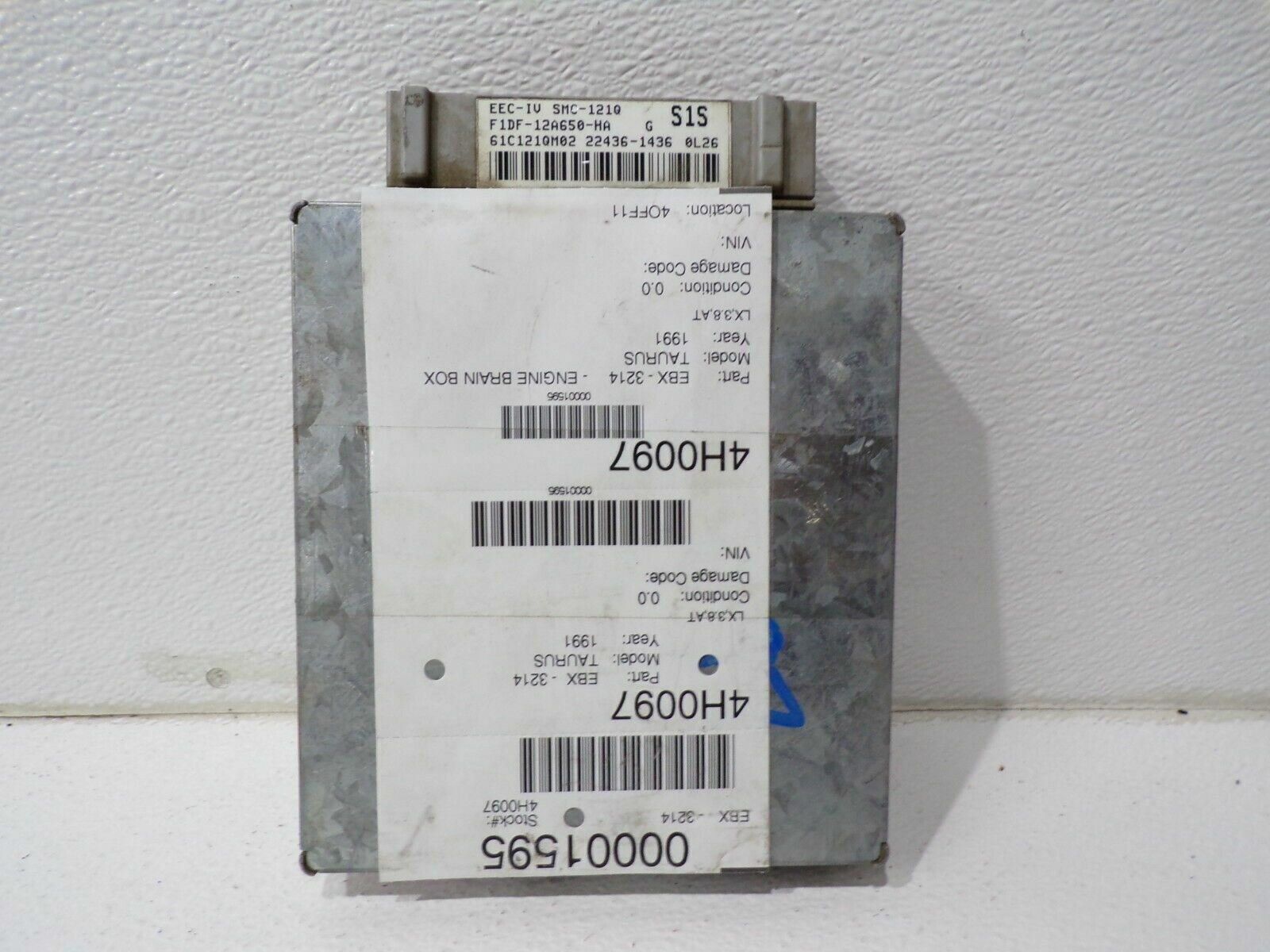 1991 91 Sable Taurus 3.8L engine control unit module ECM ECU F1DF ...