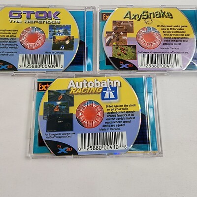 Extreme 3D PC Games GTOK The Defender, Axy Snake, Autobahn Total