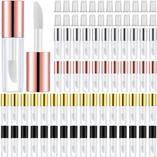 100 Pieces 1.2 ml Clear Mini Lip Gloss Tube Refillable Empty Balm Women