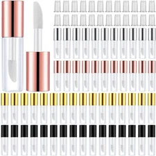 100 Pieces 1.2 ml Clear Mini Lip Gloss Tube Refillable Empty Balm Women