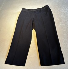 Nine West Womens Blk Cropped Dress Pants Sz 2 Pre-owned 
