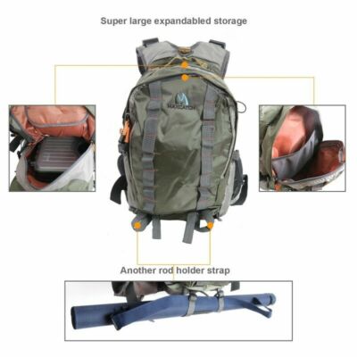 MAXCATCH VESTE MULTI fonctions pour pêche à la mouche, sac à
