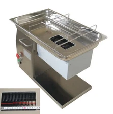 QH 5mm Blade Commercial Meat Cutting Machine Slicer 145mm Feeding Port 500KG/h