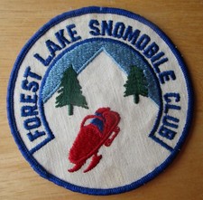 Forest Lake Minnesota Snowmobile Club Patch