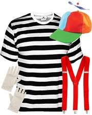 Men's Tweedle Dee Tweedle Dum Costume Storybook Alice in Wonderland Fancy Dress