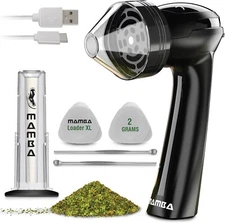 Mamba Loader XL V2-55 Electric Herb Grinder (Black), USB rechargeable