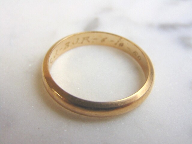 Mens Vintage Estate 14k Yellow Gold Wedding Band Ring 3.6g #E3589 | eBay