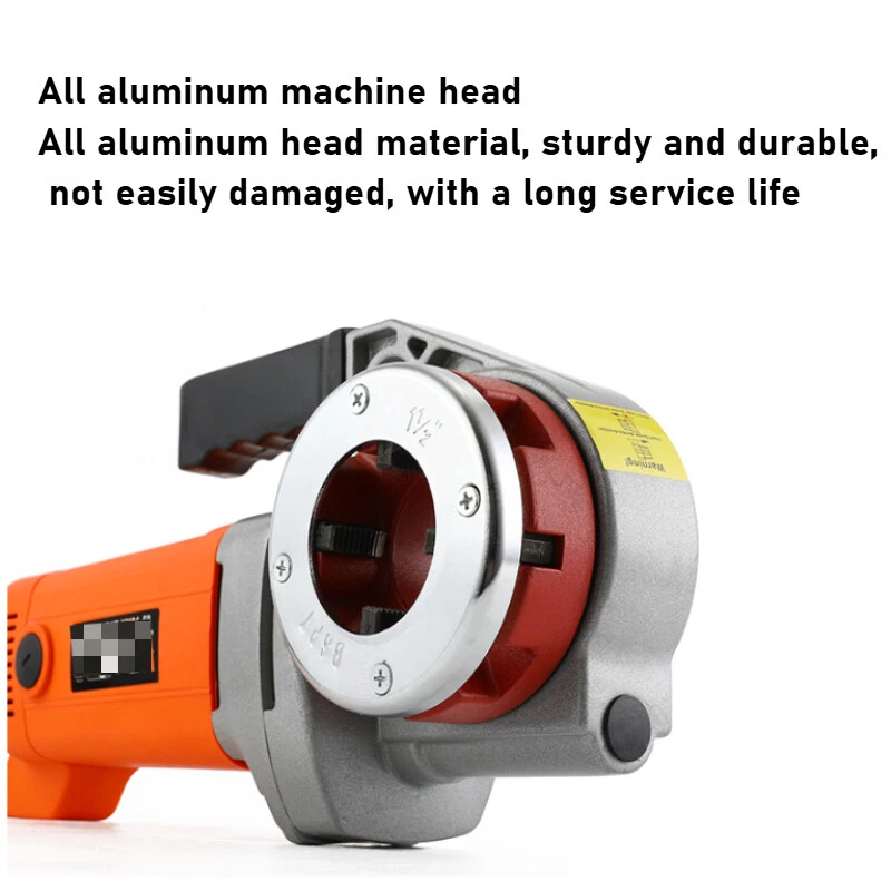 2KW/2.3KWW 110V/220V Handheld Electric Pipe Threader Threading Machine 4/6 Dies - Image 3 of 4