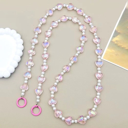 Hanging Decoration Beaded Phone Lanyard Beaded Wallet Necklace Chain Phone - Photo 10 sur 14