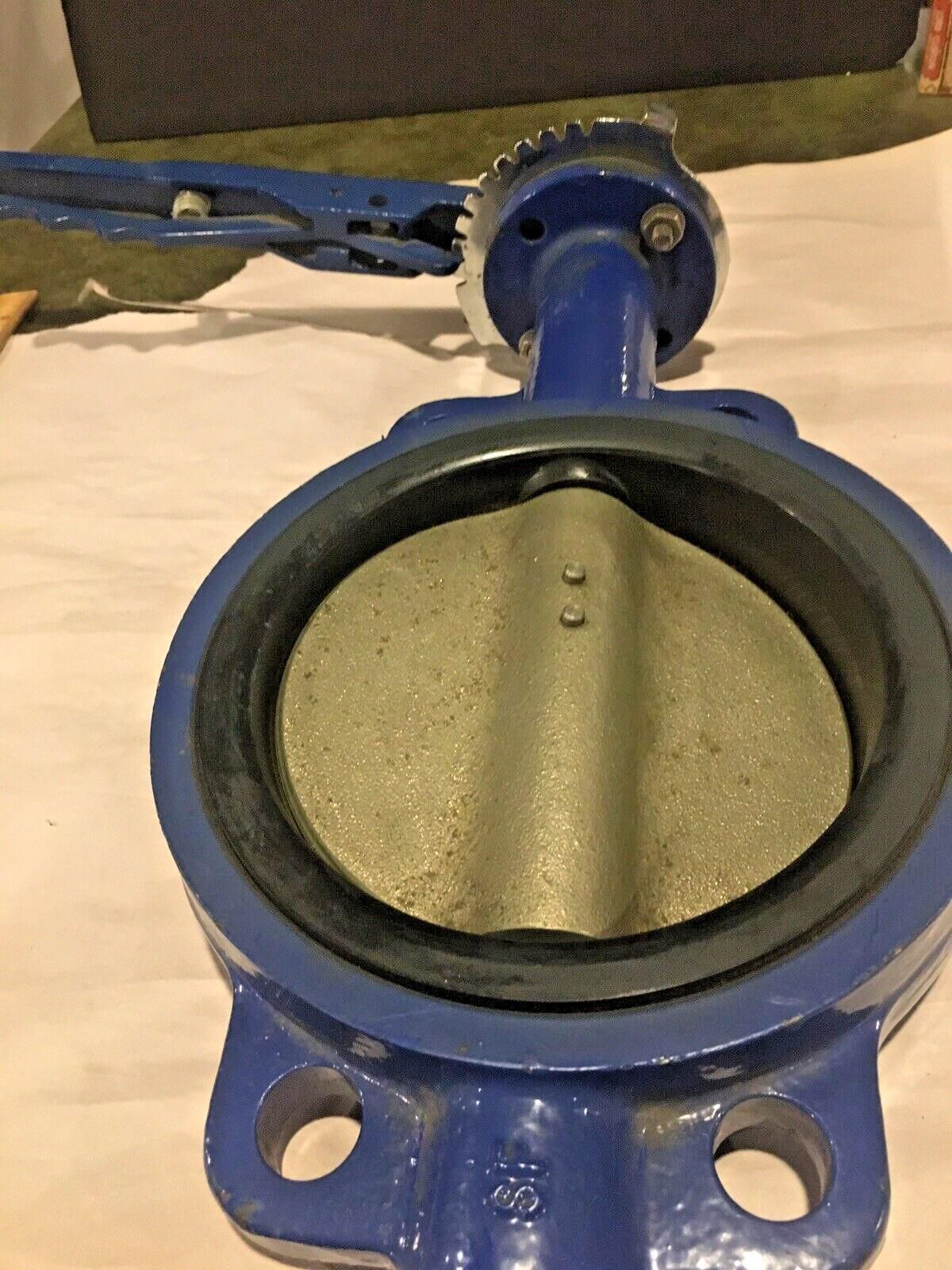 Hand Trigger 6" Inch Butterfly Valve Lock Max Pressure 285 Psi