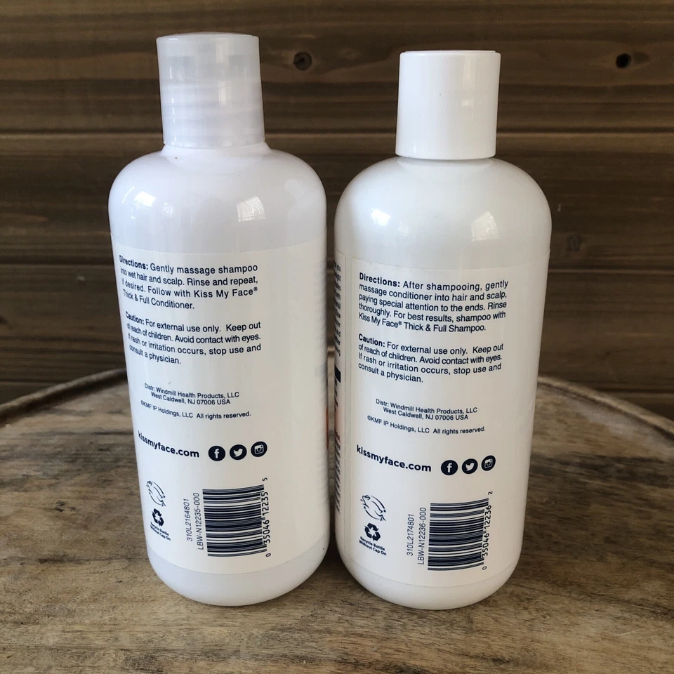 Juego de champú y acondicionador grueso y completo Kiss My Face 16 OZ Foto 4 de 4