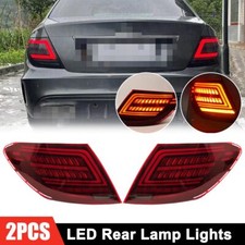 2x Für Mercedes Benz C-Klasse W204 2007-2014 LED Rückleuchten Bremsleuchte Rot