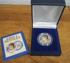 American Historic Society 1964 Kennedy Half Dollar Full Color 90% Silver MIB