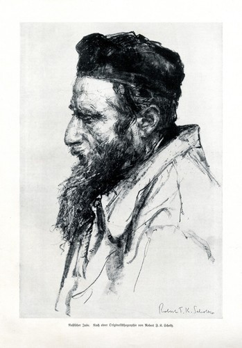 Russian Jew XL 1912 art print by Robert Scholtz Judaica