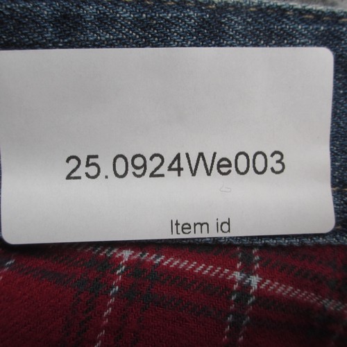 Eddie Bauer Jeans Womens 14 Petite Blue Plaid Flannel Lined Straight Leg Warm - Picture 11 of 11