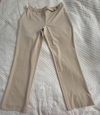 NWT Vtg RENA ROWAN Pants SLACKS Fits 12 Women  s Cream Career Work Runs Small