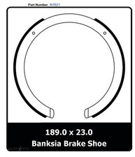 PARK BRAKE SHOE FITS HOLDEN COMMODORE VT-VZ STATESMAN WH-WL STOCK CLEARANCE