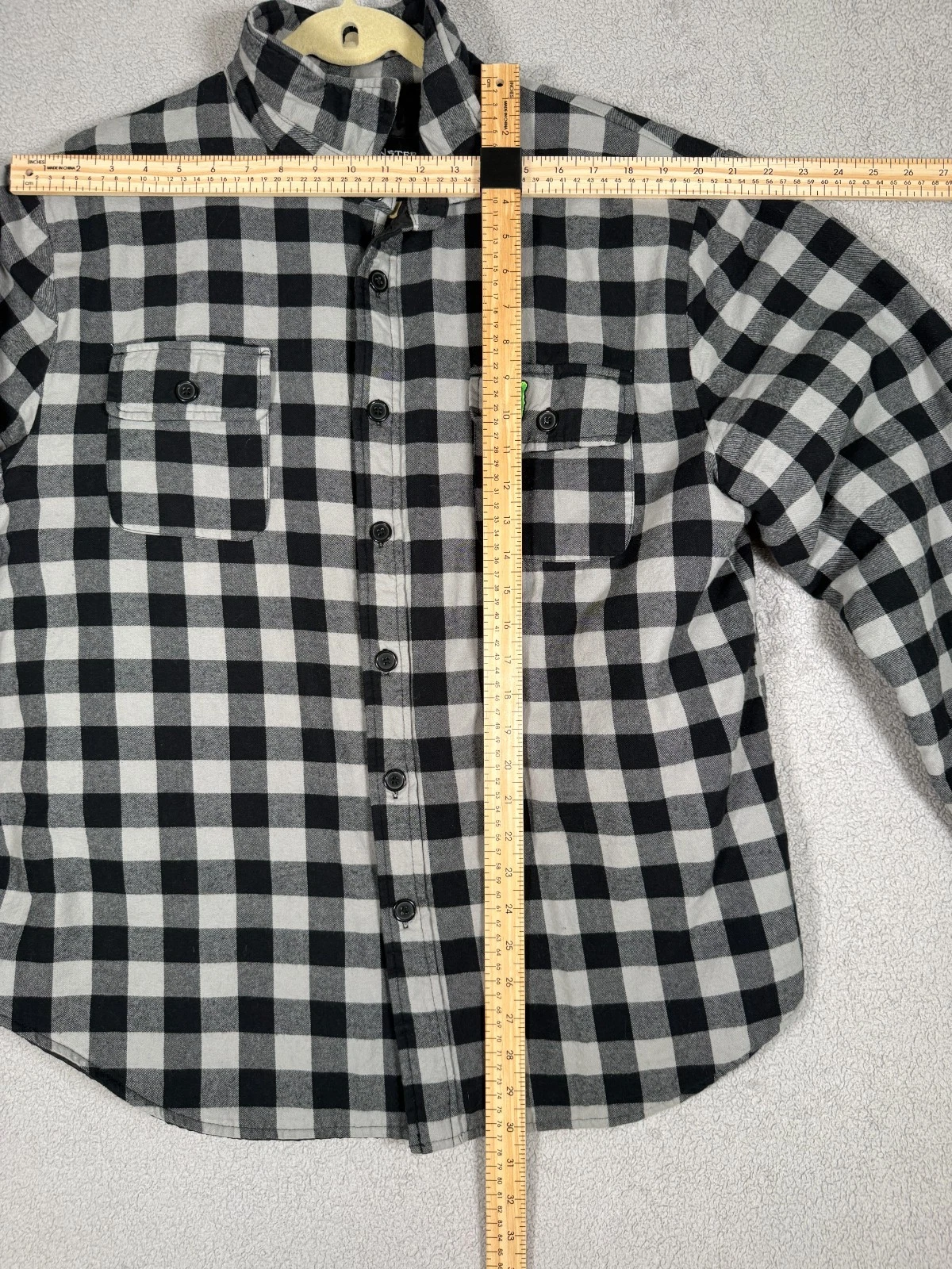 Monster Energy Quilted Flannel Shirt Jacket Mens XL Black Gray Buffalo Plaid image 6