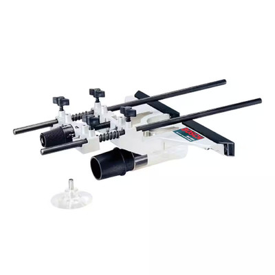 Bosch Deluxe Router Edge Guide Accessory with Dust Extraction Hood and Vacuum Ho